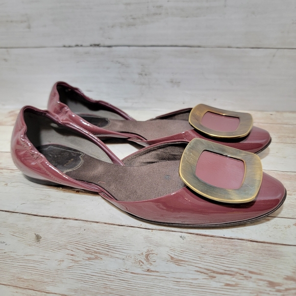Roger Vivier Shoes - Roger Vivier D'Orsay patent leather ballet flats